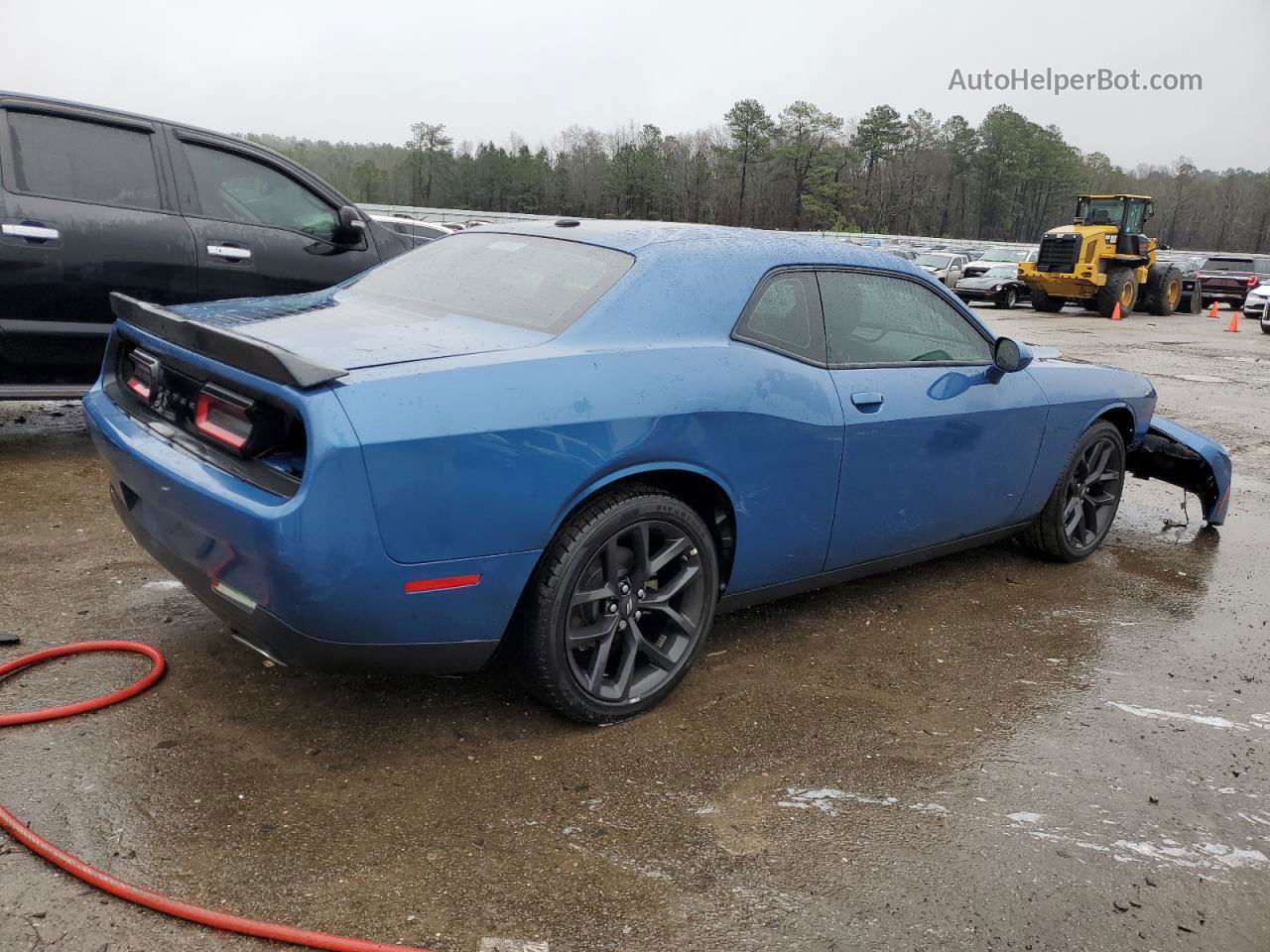 2022 Dodge Challenger Sxt Blue vin: 2C3CDZAG5NH187907