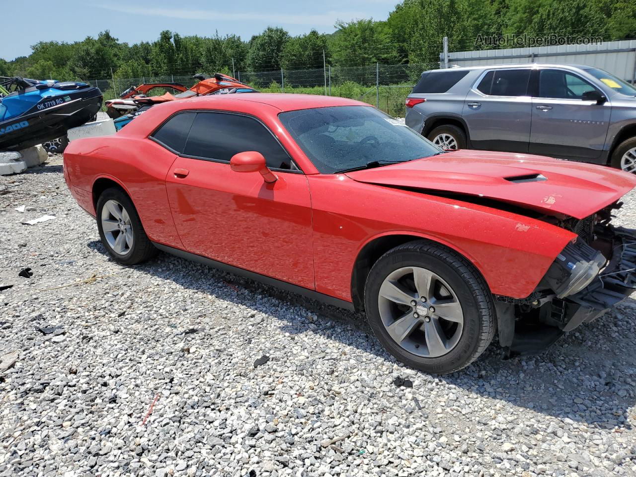 2015 Dodge Challenger Sxt Красный vin: 2C3CDZAG6FH717285