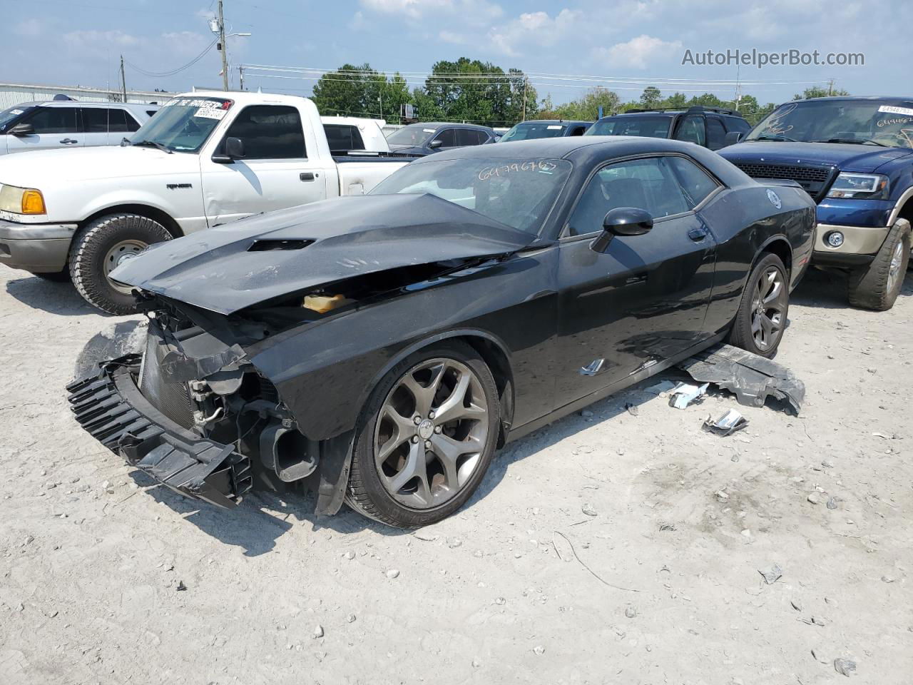 2015 Dodge Challenger Sxt Черный vin: 2C3CDZAG6FH774893