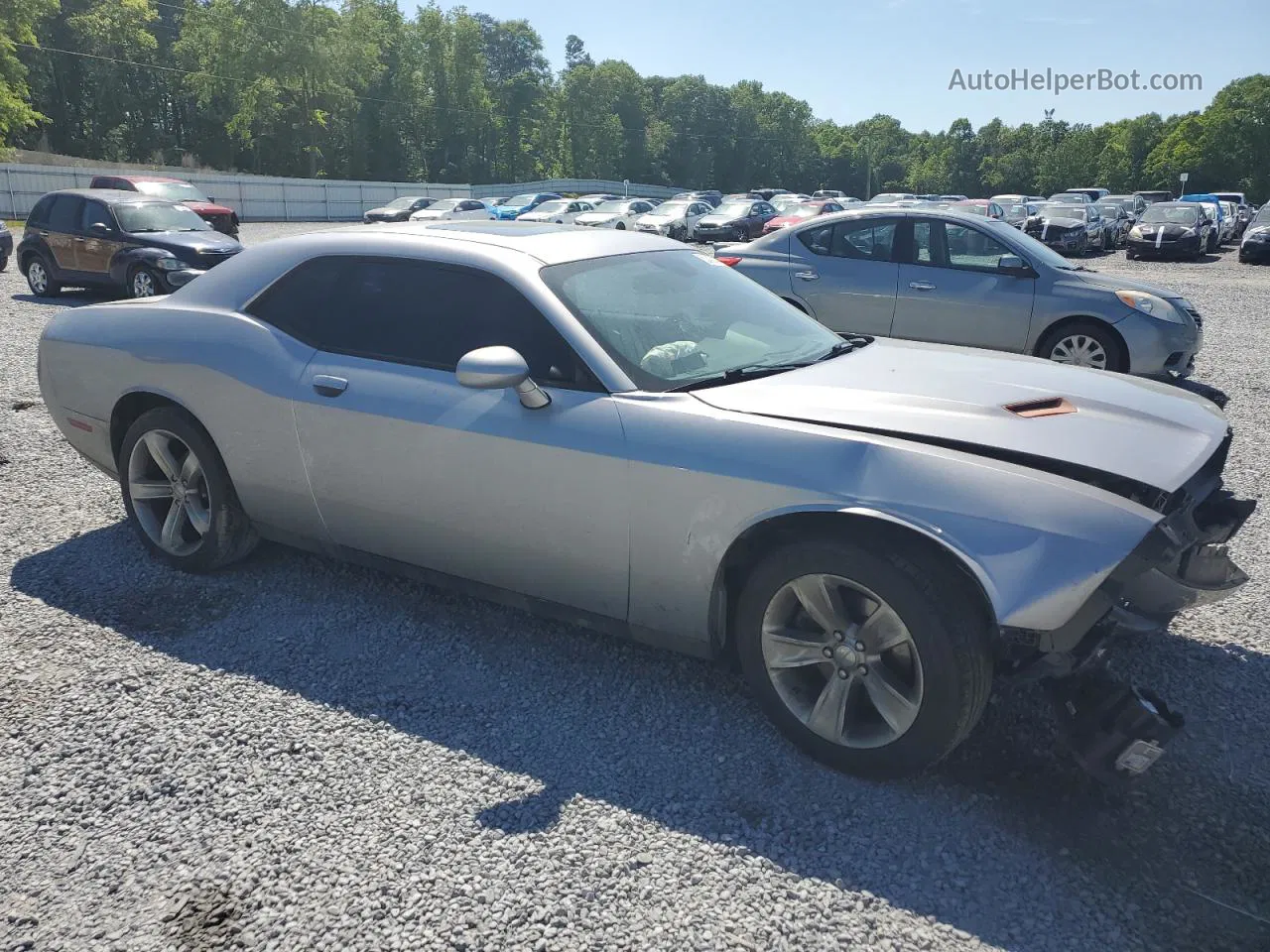 2016 Dodge Challenger Sxt Silver vin: 2C3CDZAG6GH236518