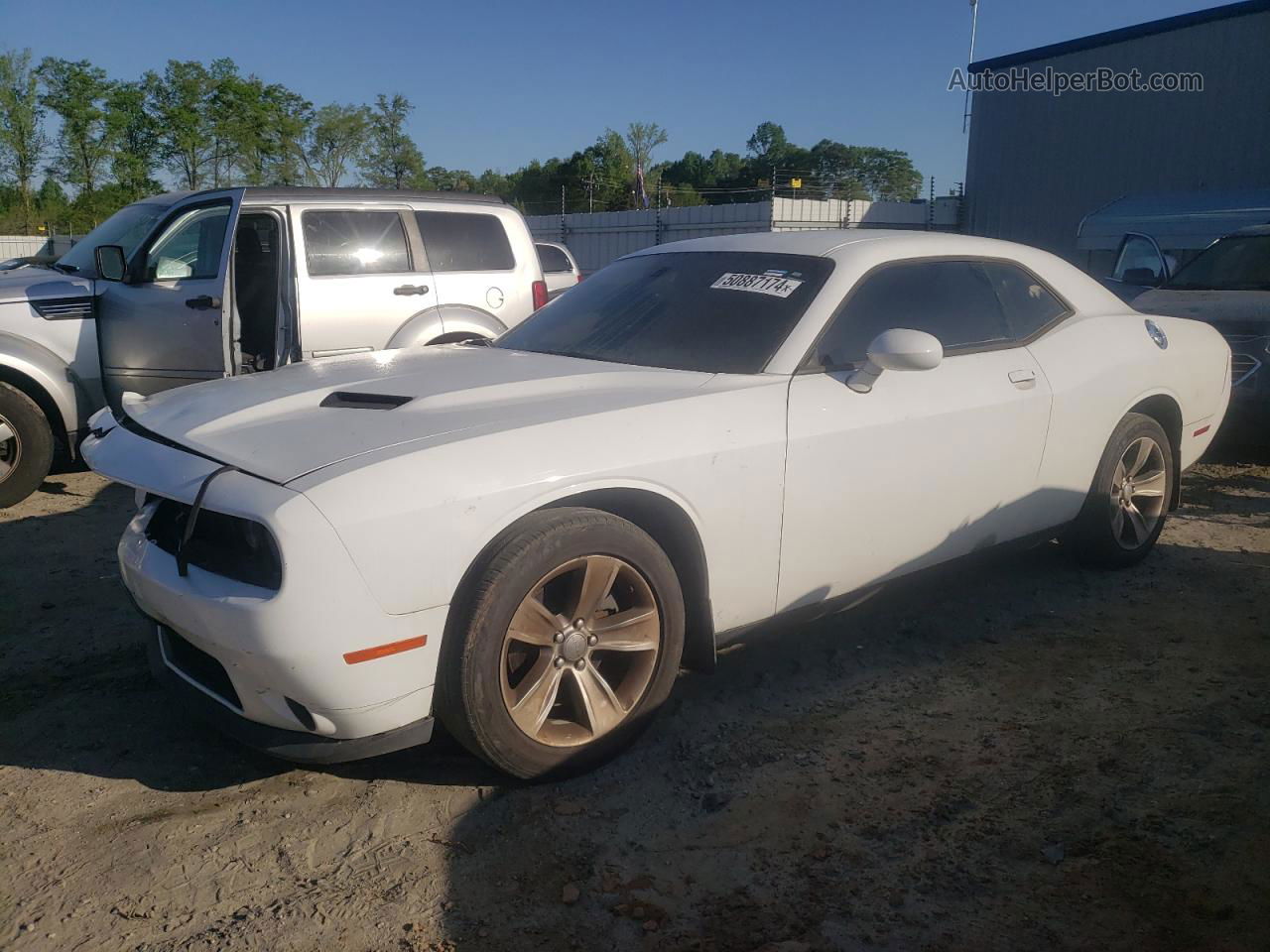 2016 Dodge Challenger Sxt White vin: 2C3CDZAG6GH264237