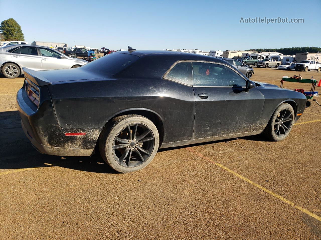 2016 Dodge Challenger Sxt Черный vin: 2C3CDZAG6GH321519