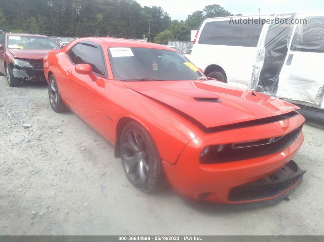 2017 Dodge Challenger Sxt Plus Orange vin: 2C3CDZAG6HH519552