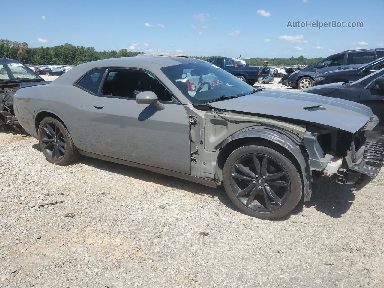 2017 Dodge Challenger Sxt Gray vin: 2C3CDZAG6HH531765