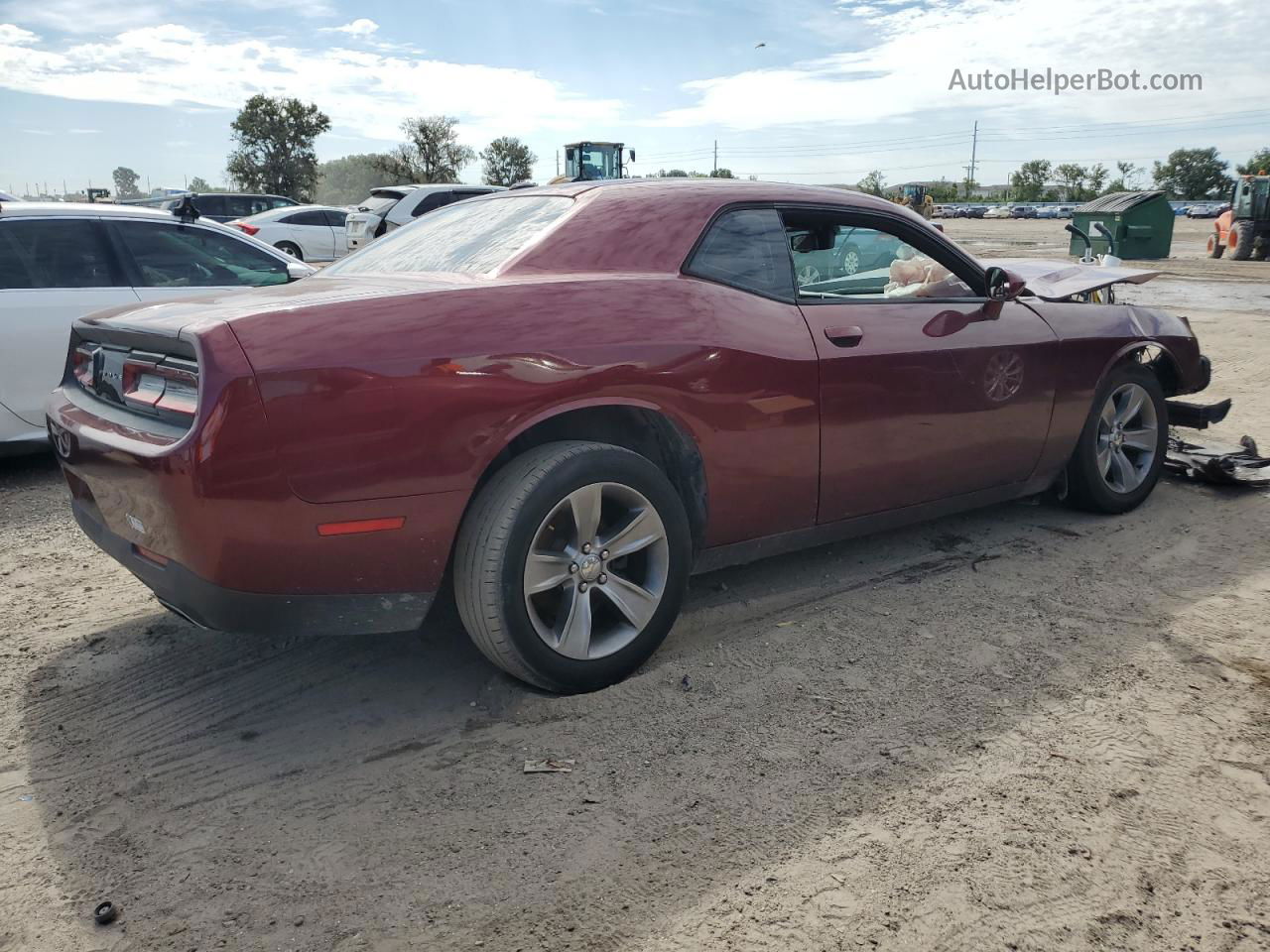 2017 Dodge Challenger Sxt Burgundy vin: 2C3CDZAG6HH561090