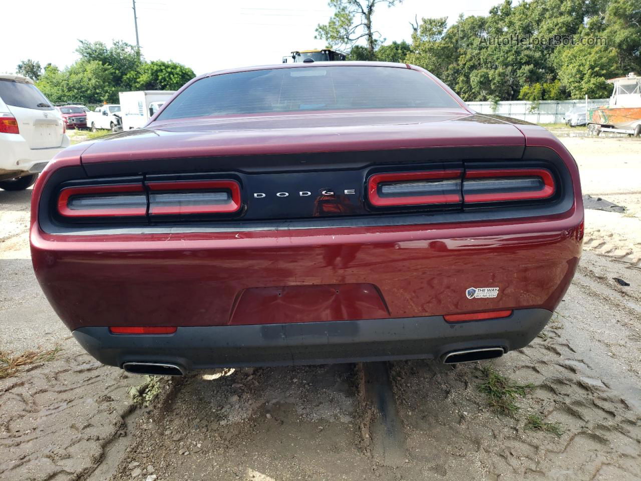 2017 Dodge Challenger Sxt Burgundy vin: 2C3CDZAG6HH561090