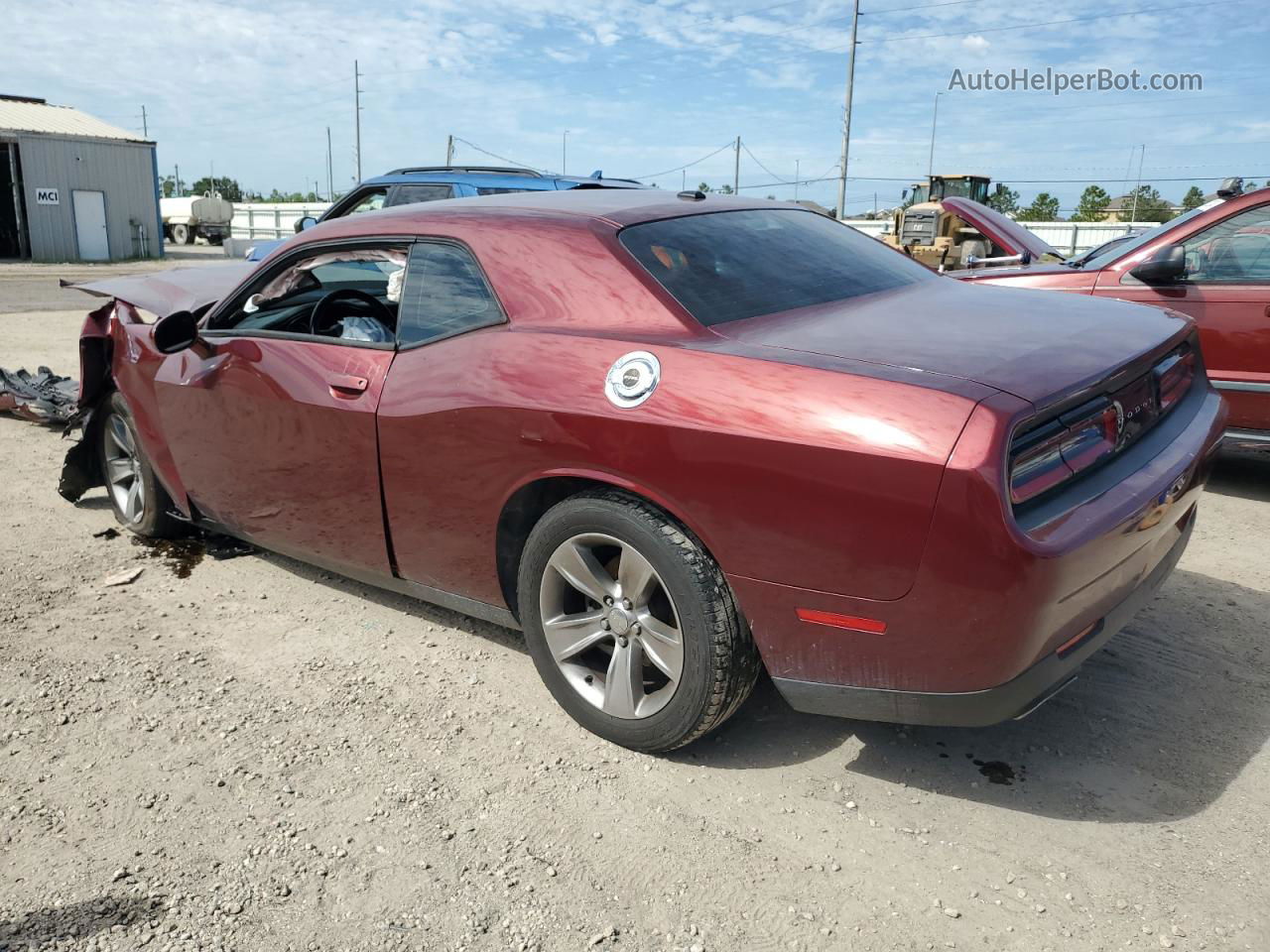 2017 Dodge Challenger Sxt Бордовый vin: 2C3CDZAG6HH561090