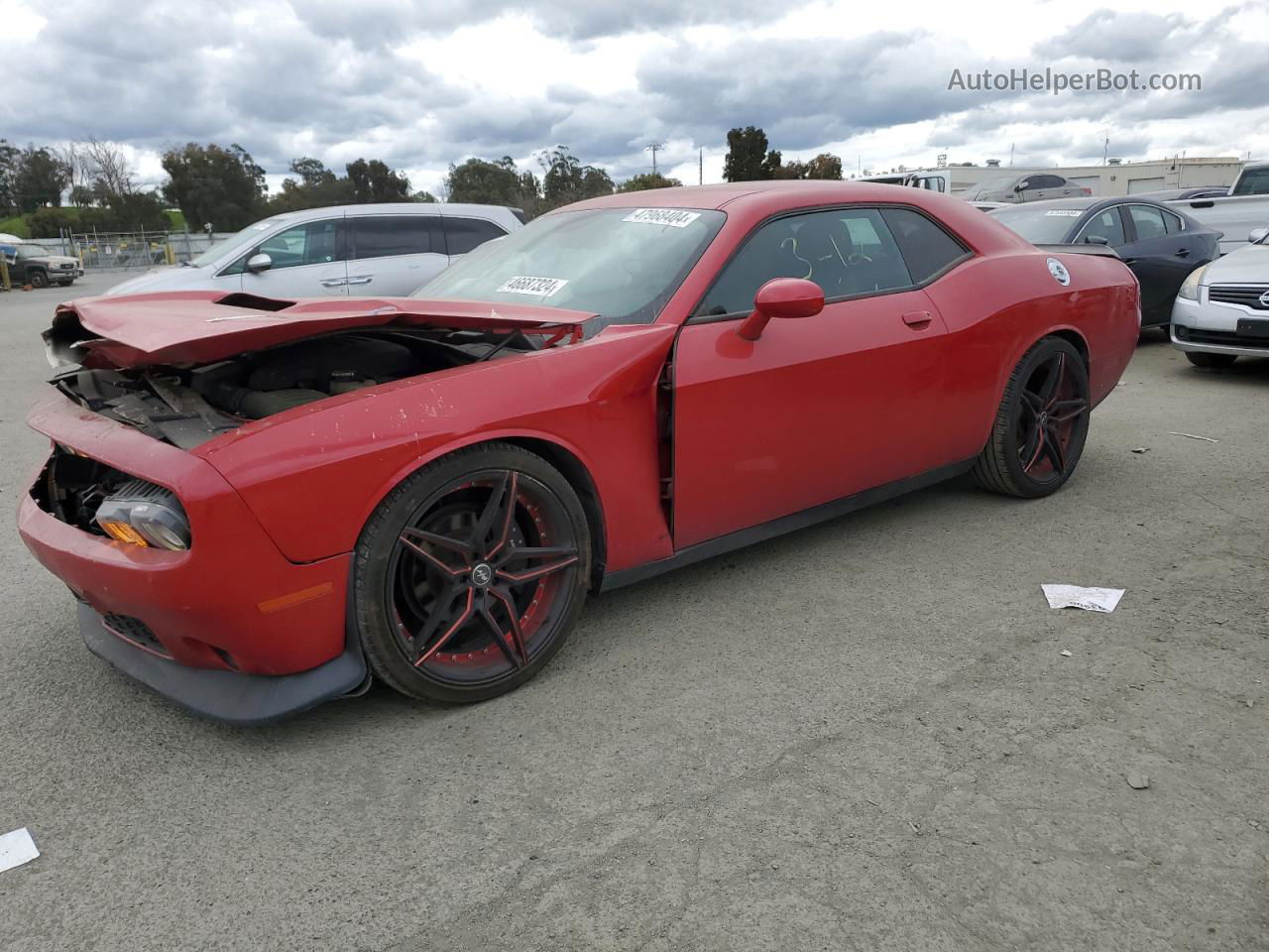 2017 Dodge Challenger Sxt Красный vin: 2C3CDZAG6HH617013