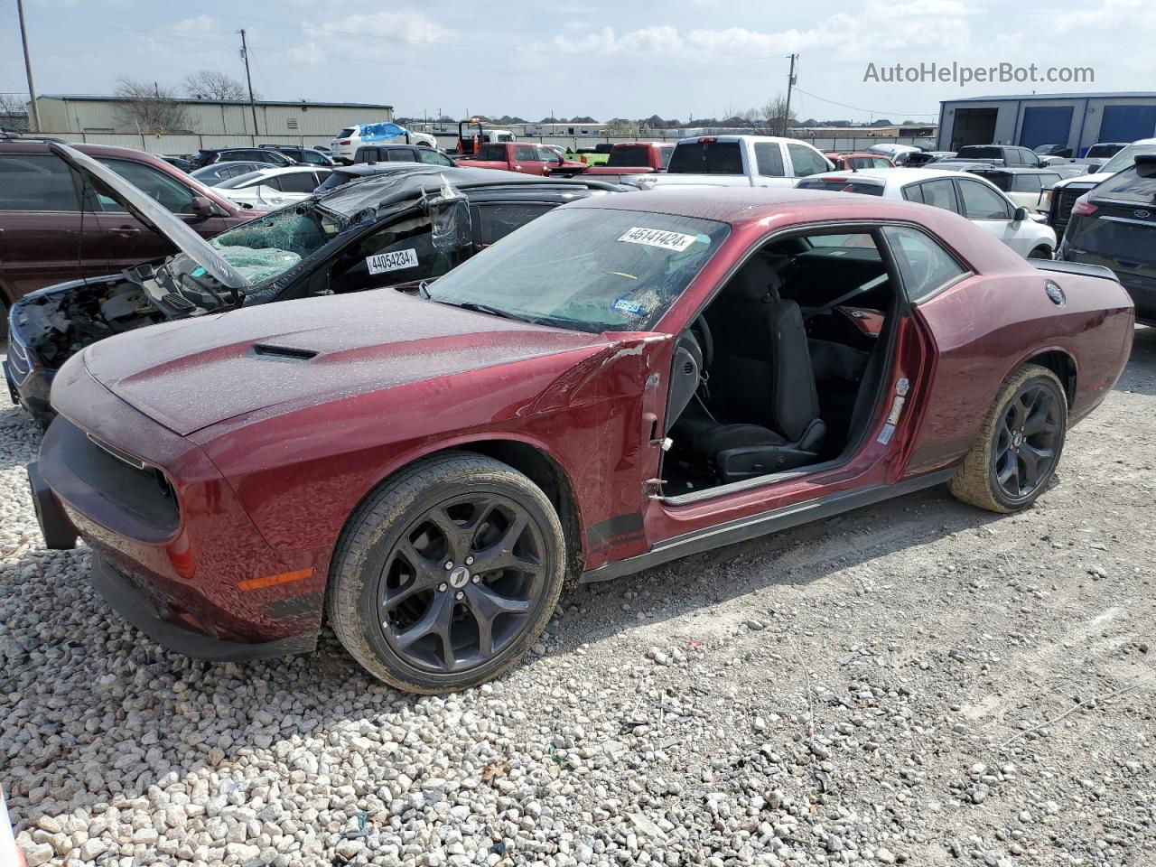 2017 Dodge Challenger Sxt Maroon vin: 2C3CDZAG6HH637889