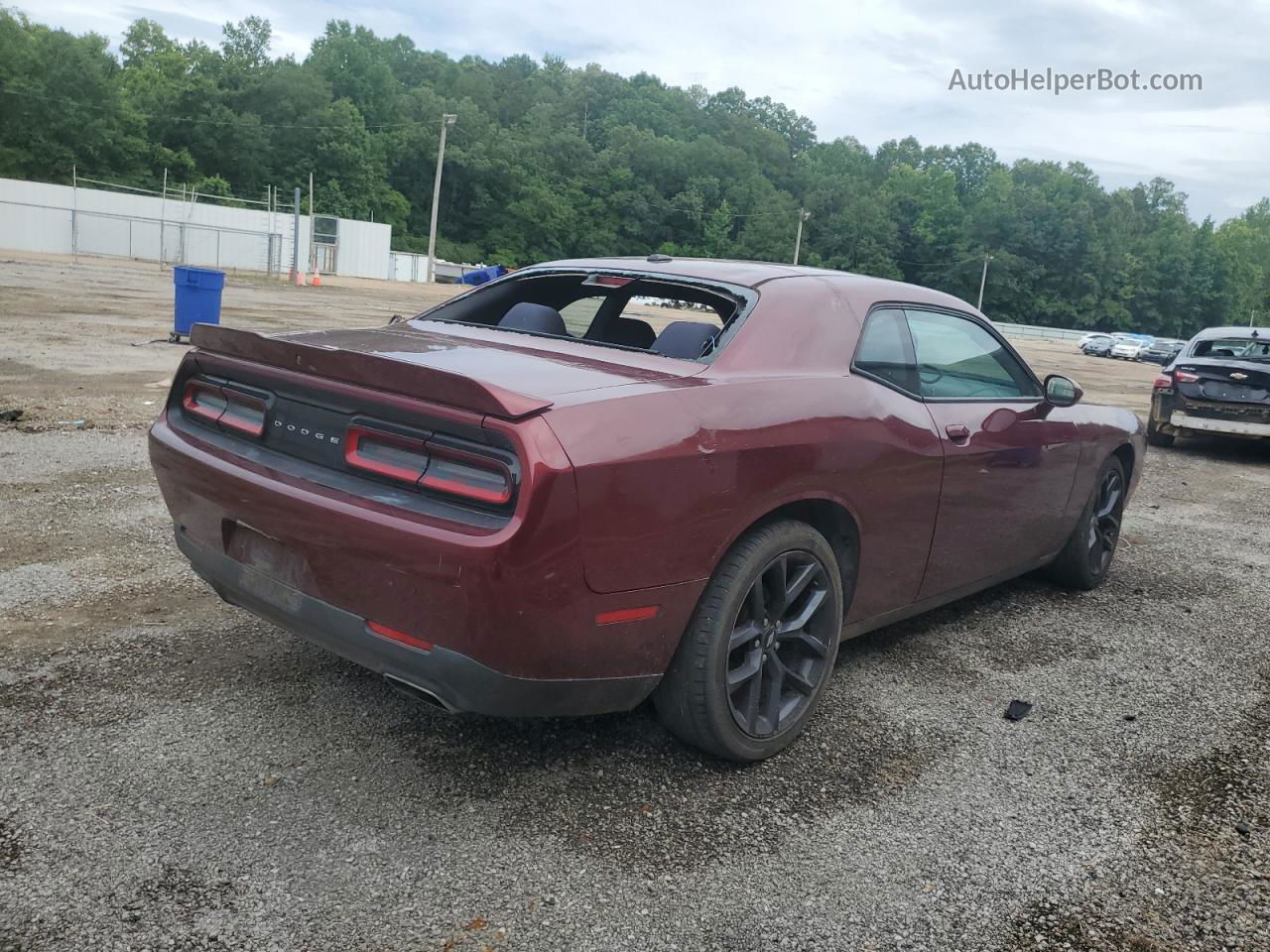 2018 Dodge Challenger Sxt Maroon vin: 2C3CDZAG6JH123627