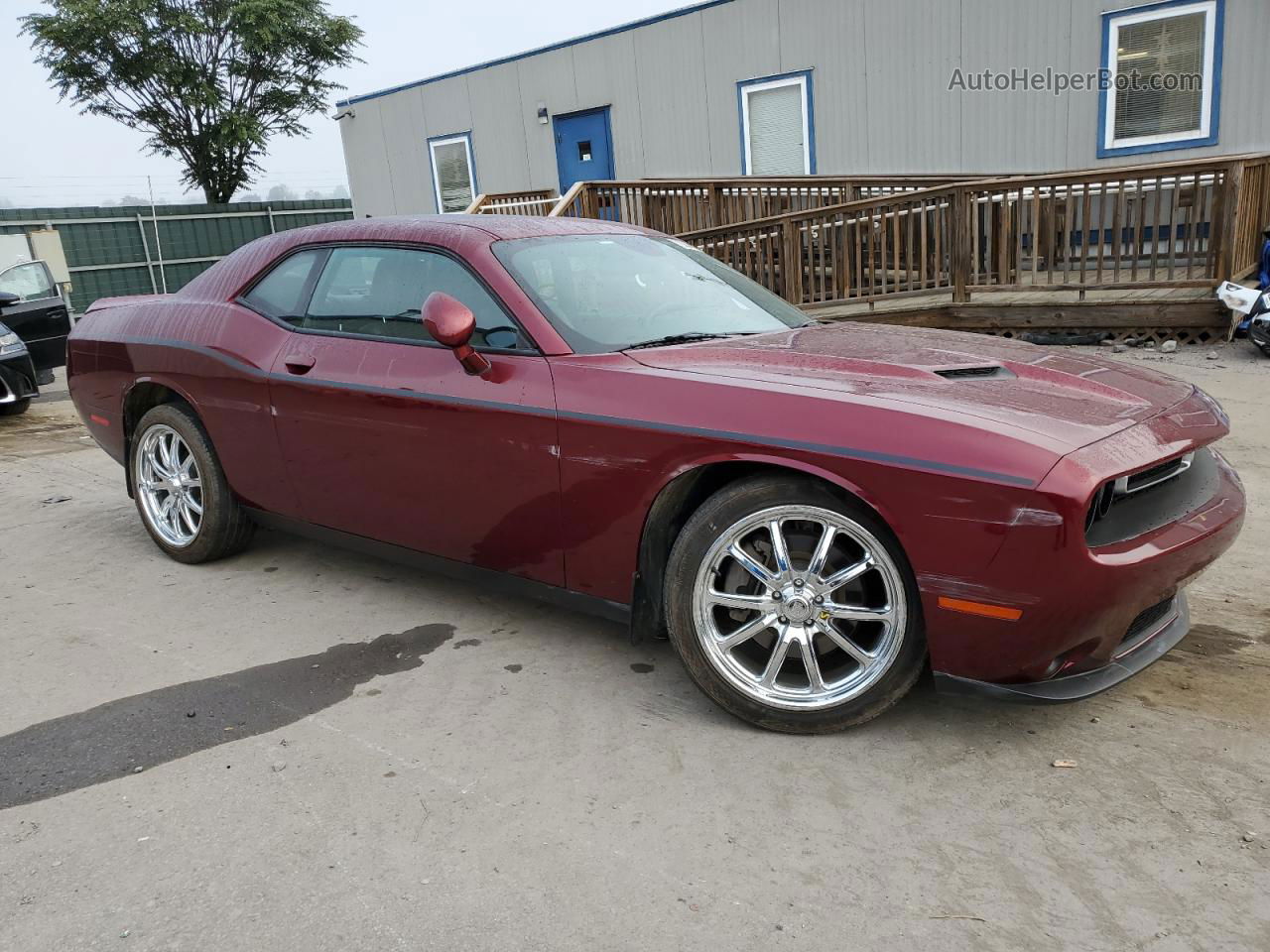 2018 Dodge Challenger Sxt Burgundy vin: 2C3CDZAG6JH132635