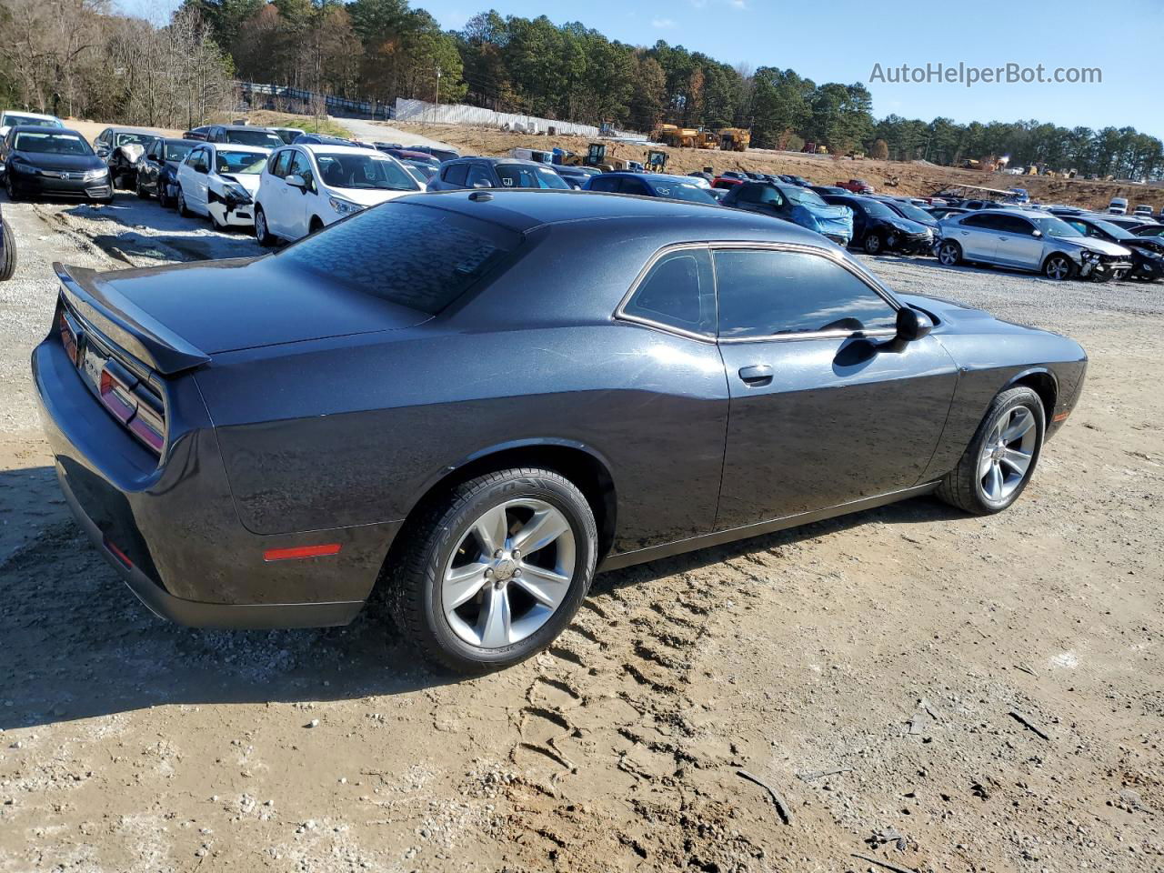 2018 Dodge Challenger Sxt Black vin: 2C3CDZAG6JH236459