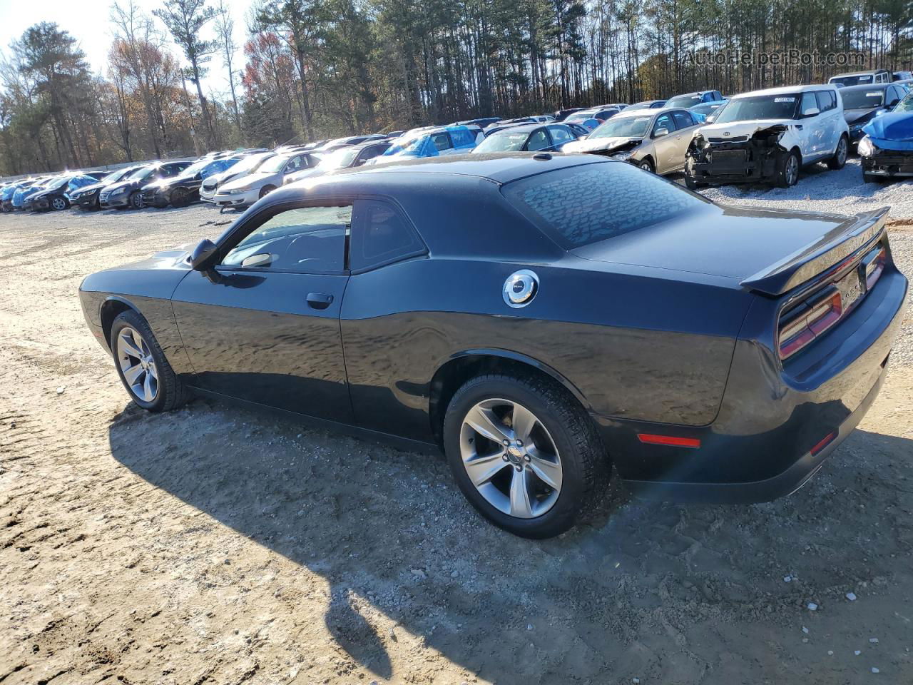 2018 Dodge Challenger Sxt Black vin: 2C3CDZAG6JH236459