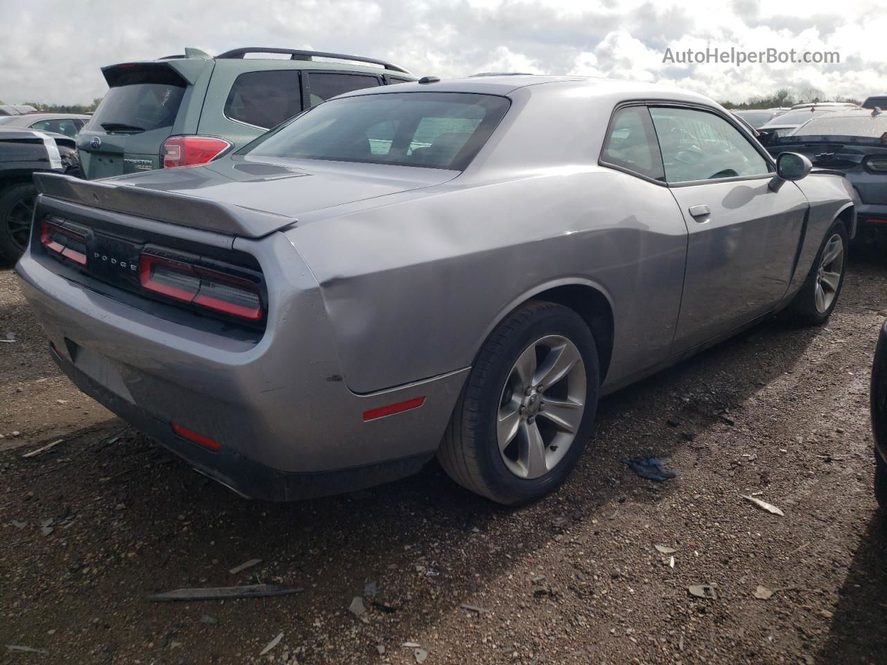 2018 Dodge Challenger Sxt Серебряный vin: 2C3CDZAG6JH276606