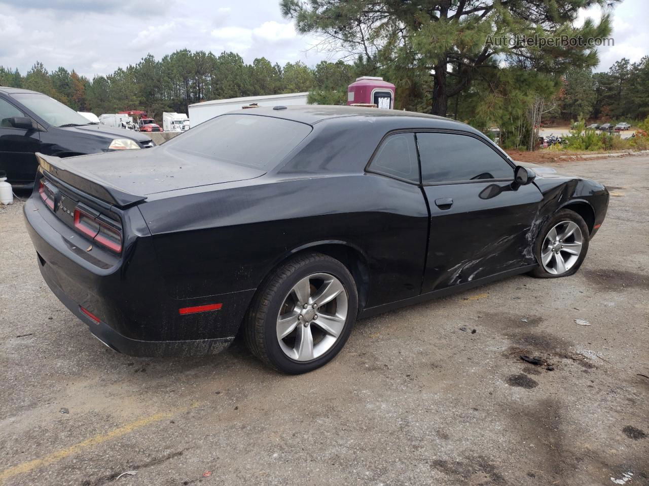 2018 Dodge Challenger Sxt Black vin: 2C3CDZAG6JH321723