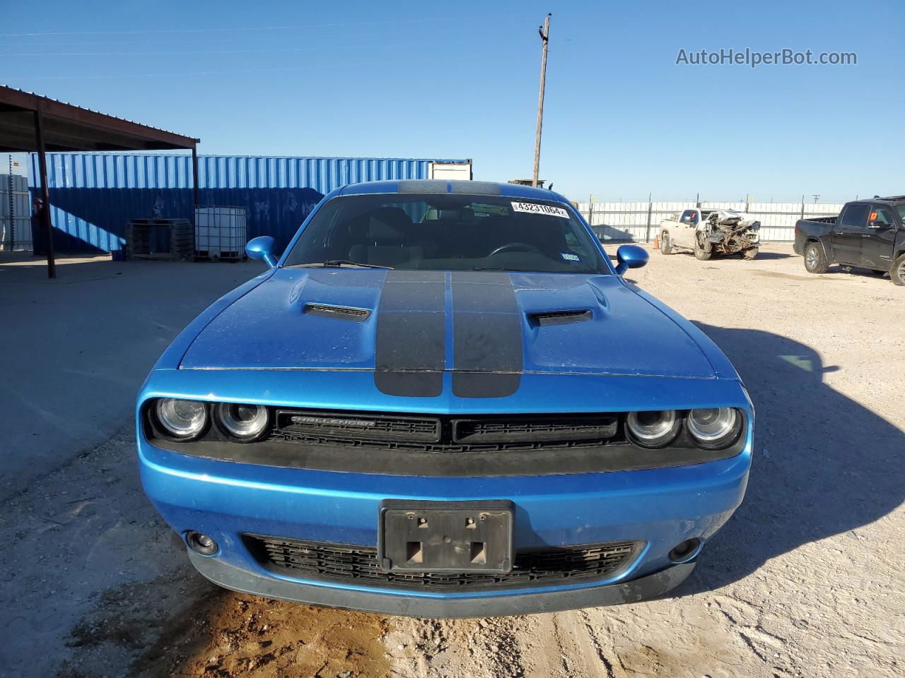 2018 Dodge Challenger Sxt Синий vin: 2C3CDZAG6JH334374