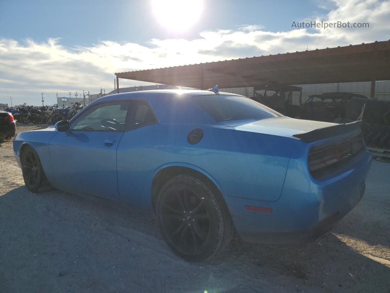 2018 Dodge Challenger Sxt Синий vin: 2C3CDZAG6JH334374