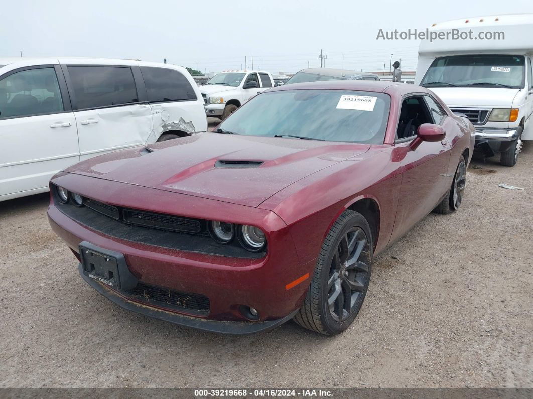 2022 Dodge Challenger Sxt Maroon vin: 2C3CDZAG6NH159971