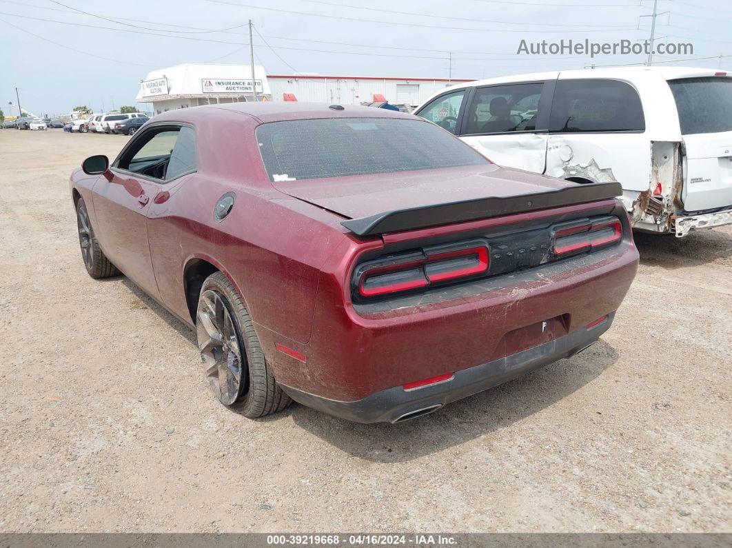 2022 Dodge Challenger Sxt Maroon vin: 2C3CDZAG6NH159971