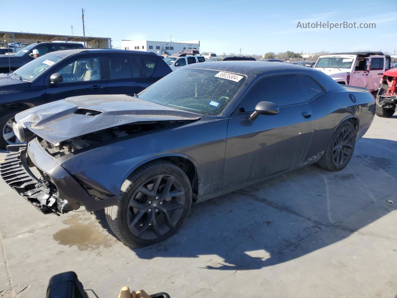 2022 Dodge Challenger Sxt Gray vin: 2C3CDZAG6NH181811