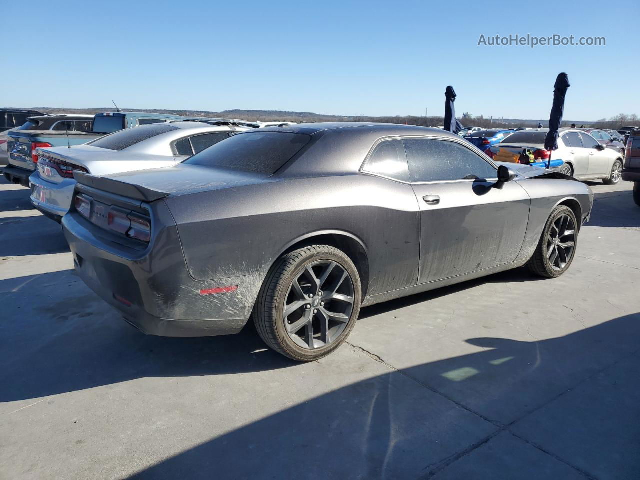 2022 Dodge Challenger Sxt Gray vin: 2C3CDZAG6NH181811