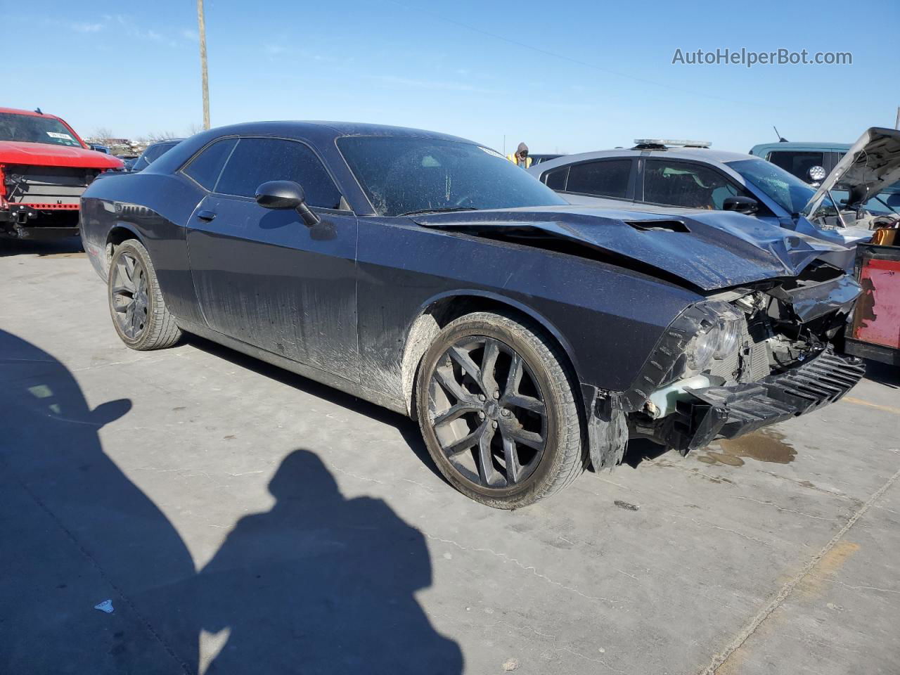 2022 Dodge Challenger Sxt Gray vin: 2C3CDZAG6NH181811