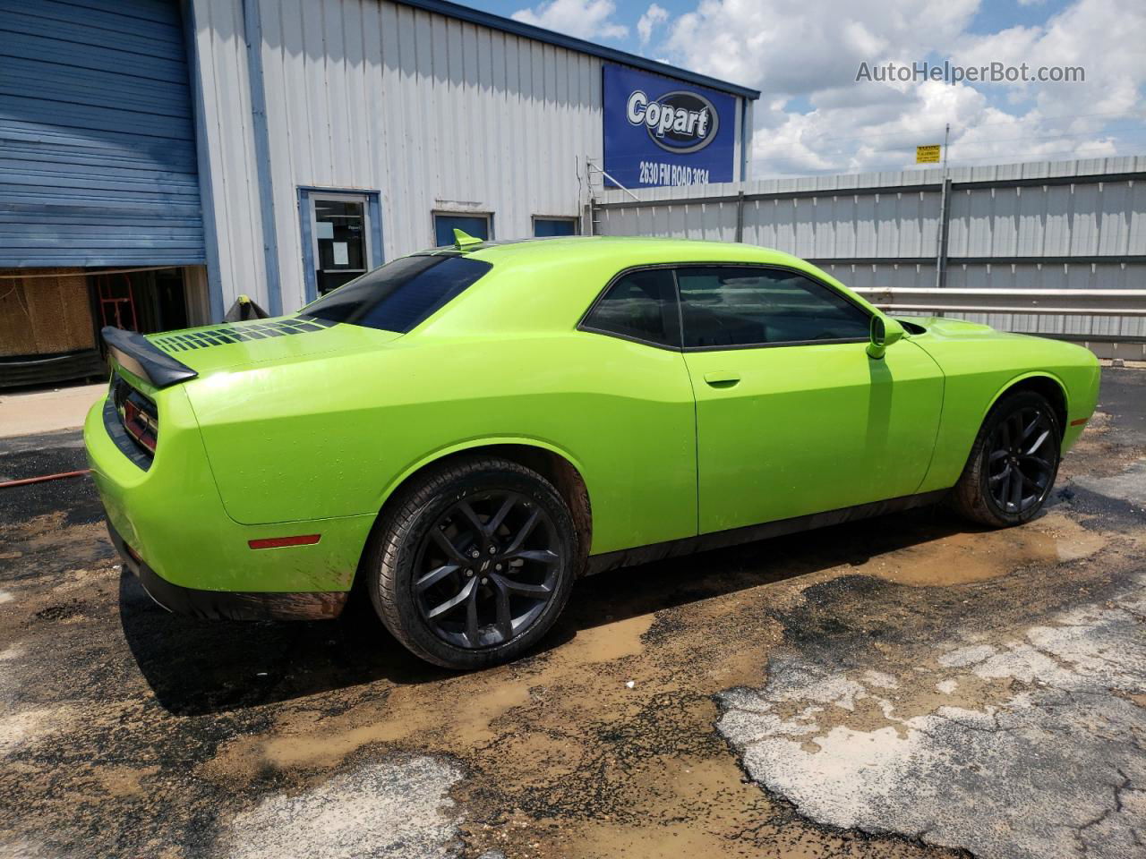 2023 Dodge Challenger Sxt Зеленый vin: 2C3CDZAG6PH550007