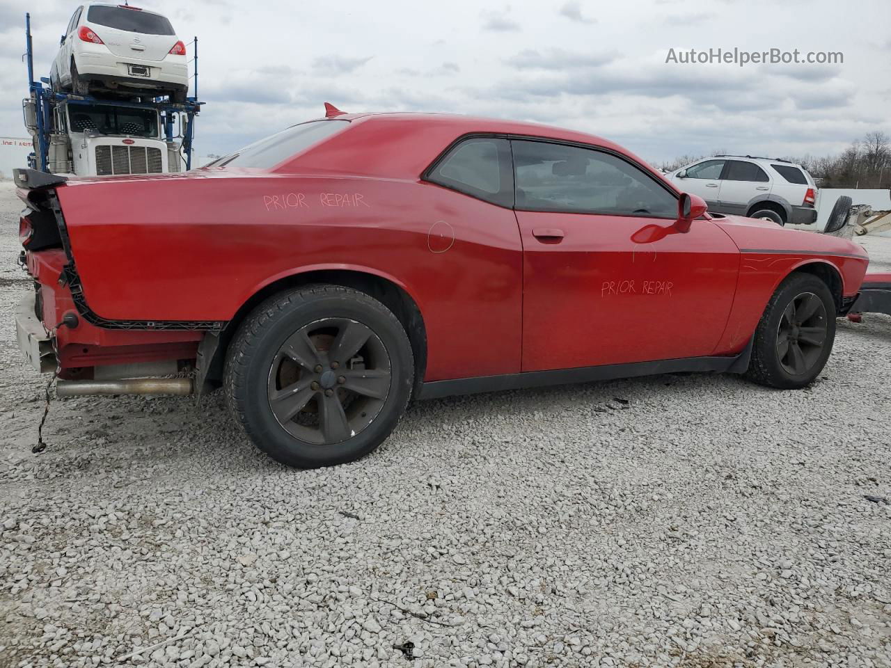 2015 Dodge Challenger Sxt Красный vin: 2C3CDZAG7FH730708