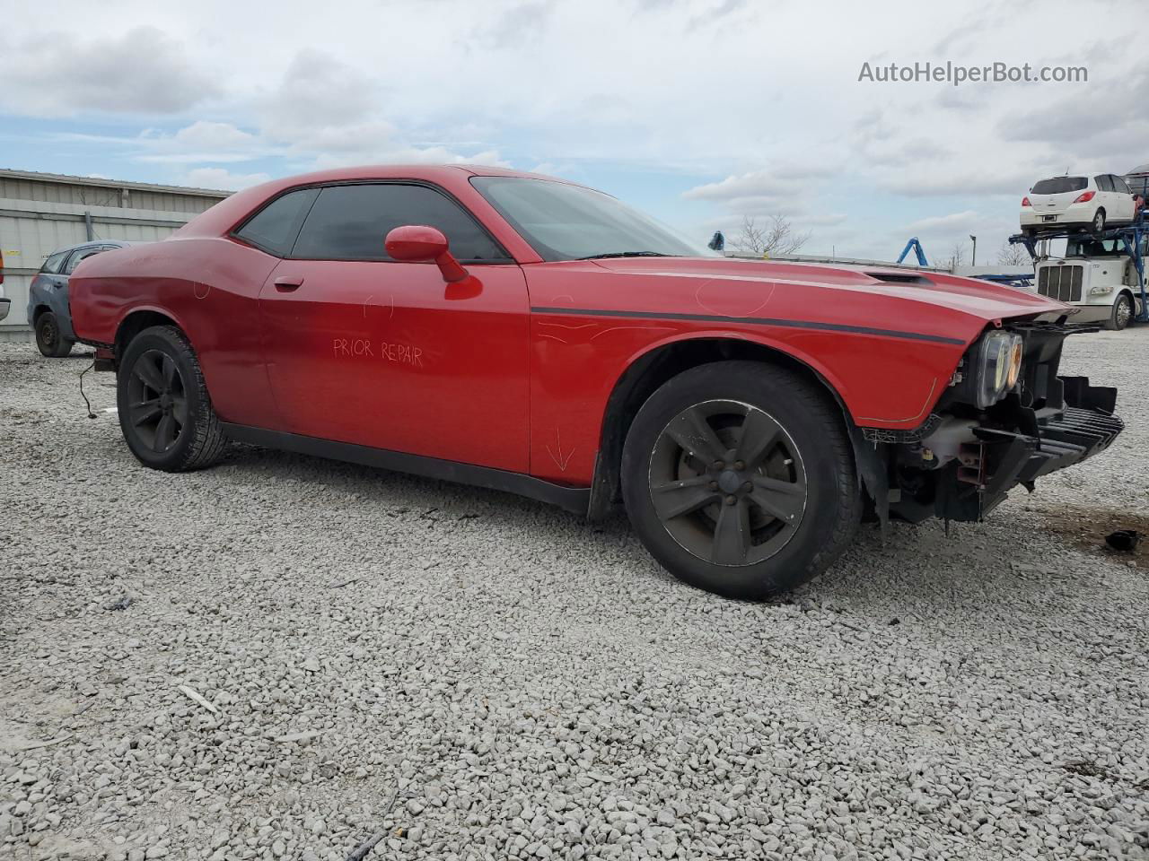 2015 Dodge Challenger Sxt Красный vin: 2C3CDZAG7FH730708