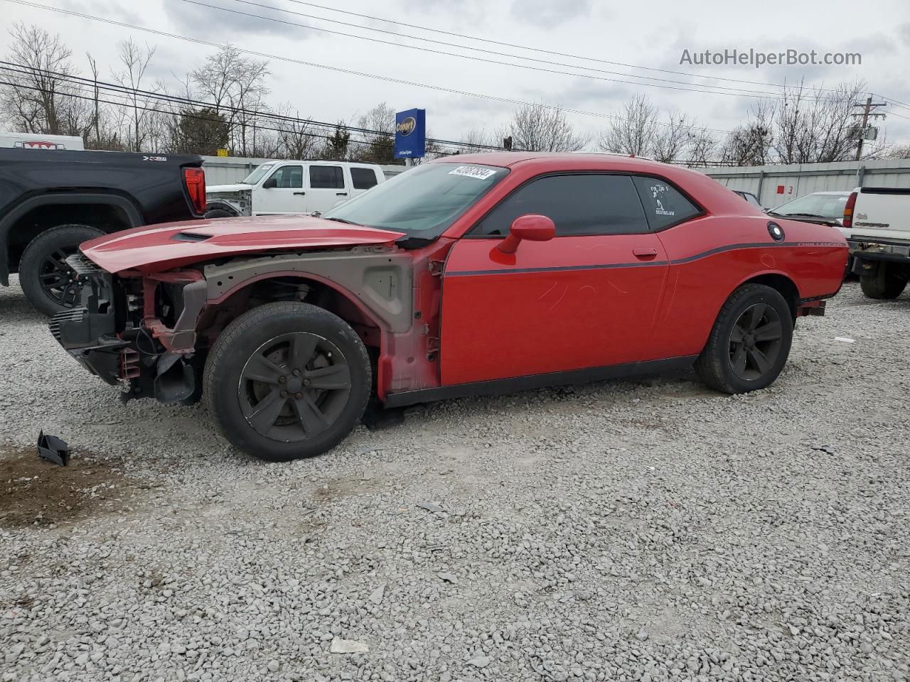 2015 Dodge Challenger Sxt Red vin: 2C3CDZAG7FH730708