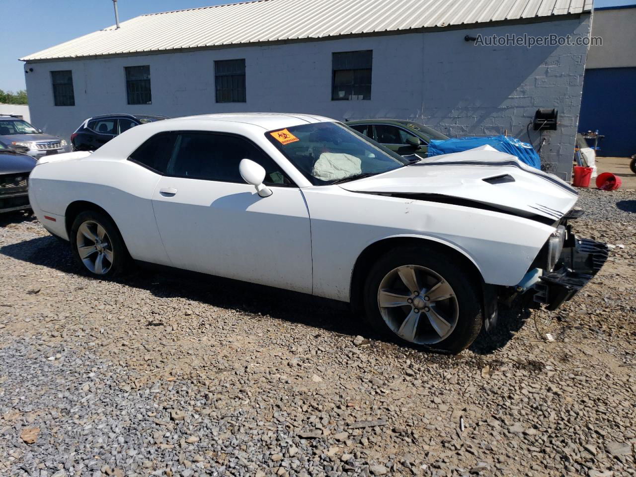 2015 Dodge Challenger Sxt White vin: 2C3CDZAG7FH764048