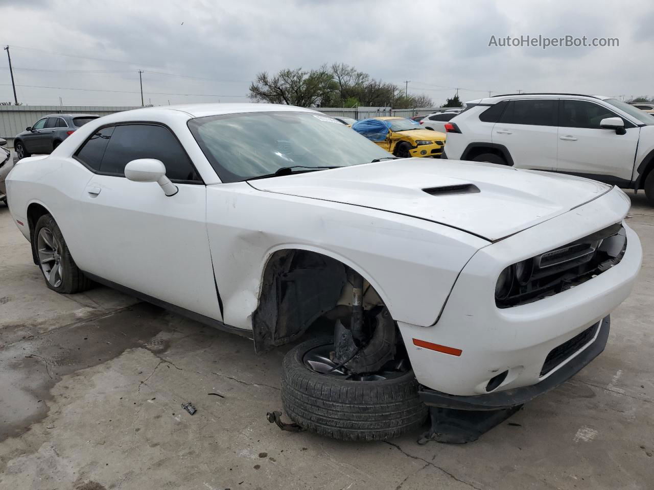 2015 Dodge Challenger Sxt White vin: 2C3CDZAG7FH775437