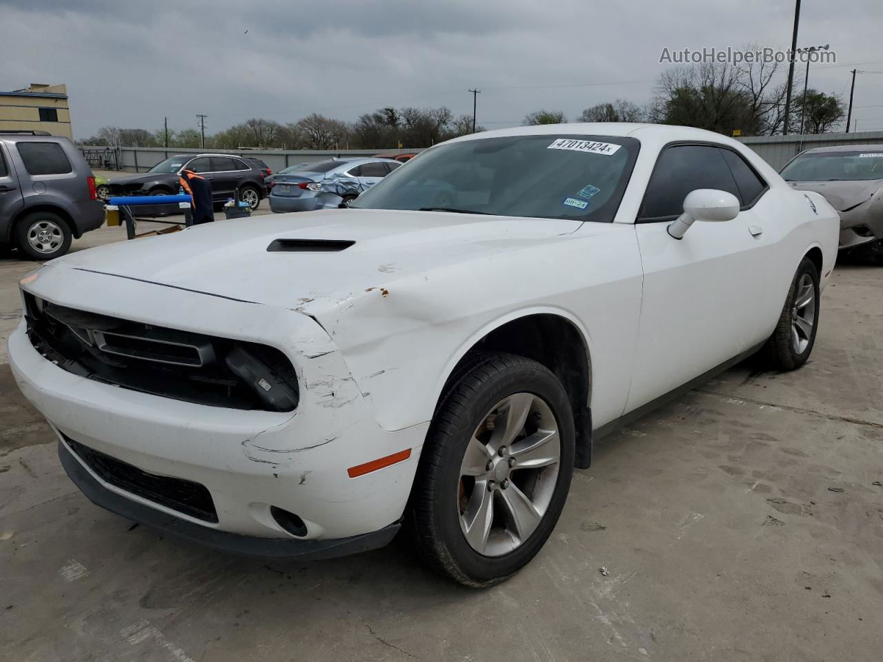 2015 Dodge Challenger Sxt Белый vin: 2C3CDZAG7FH775437