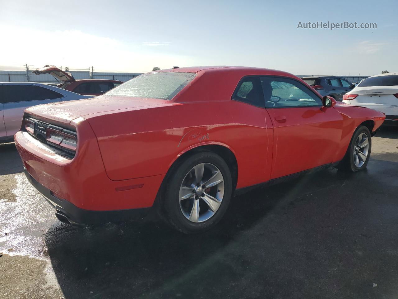 2016 Dodge Challenger Sxt Red vin: 2C3CDZAG7GH100916