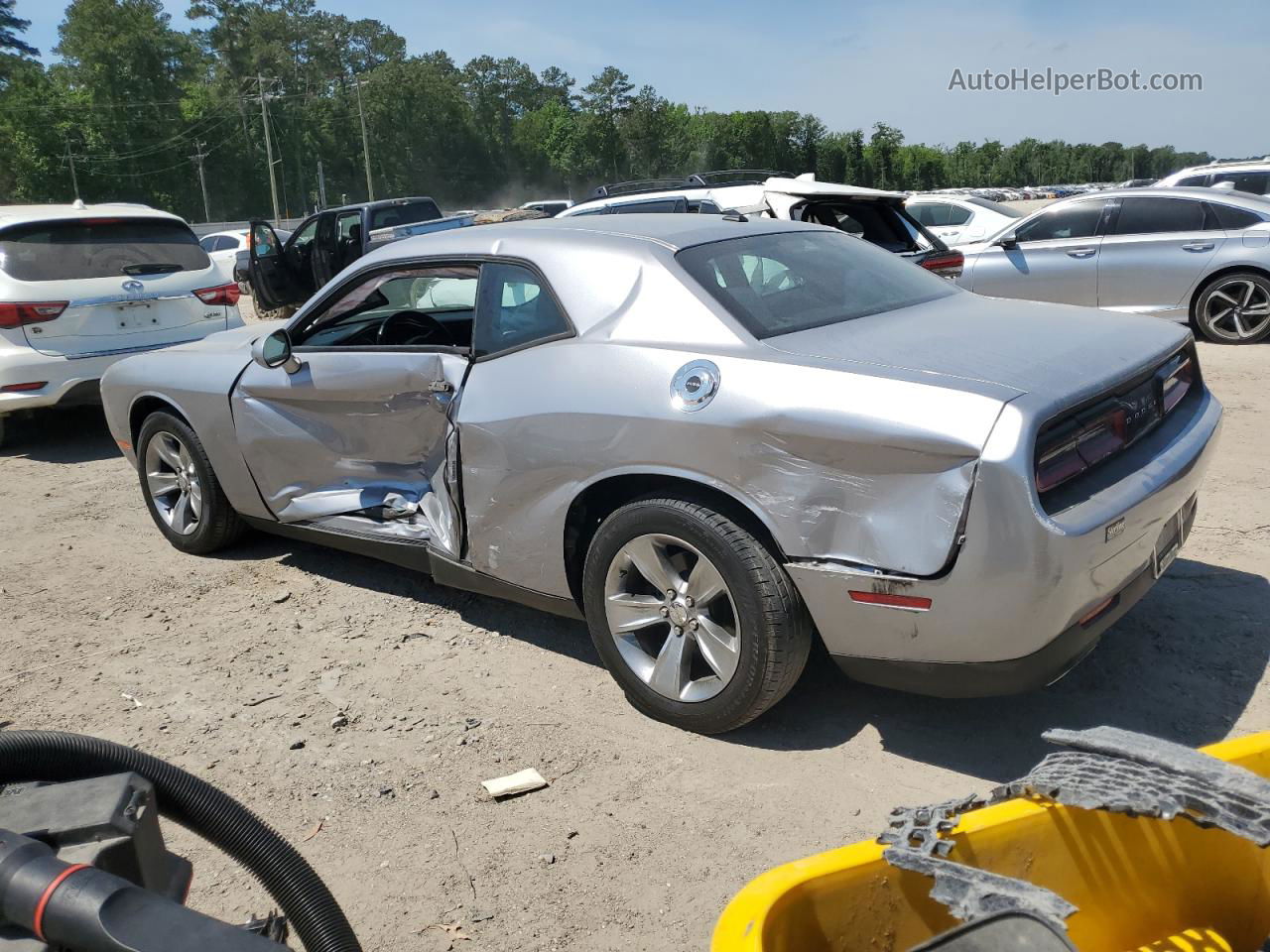 2016 Dodge Challenger Sxt Silver vin: 2C3CDZAG7GH111768