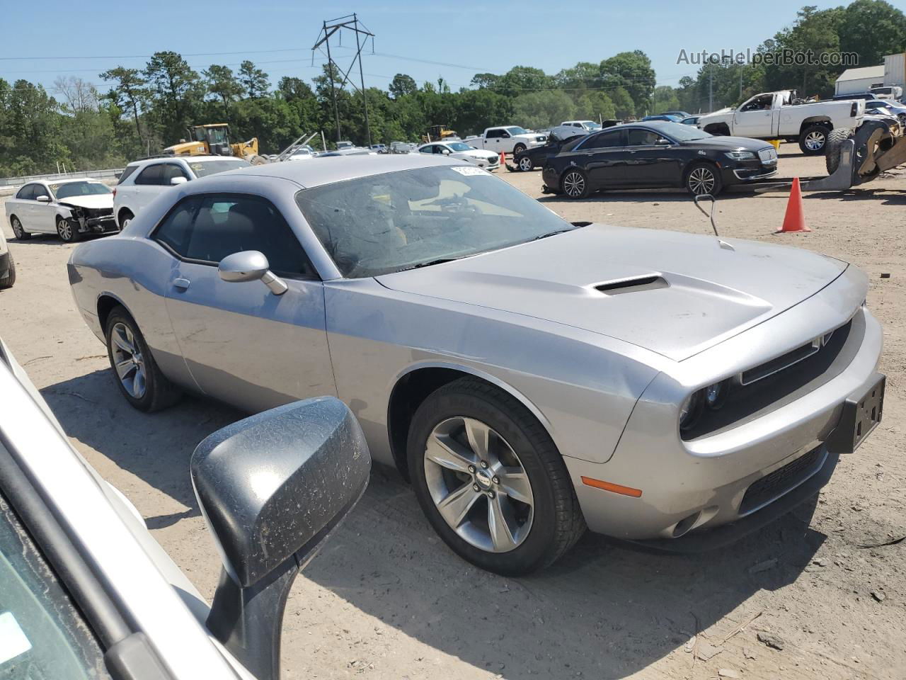 2016 Dodge Challenger Sxt Silver vin: 2C3CDZAG7GH111768