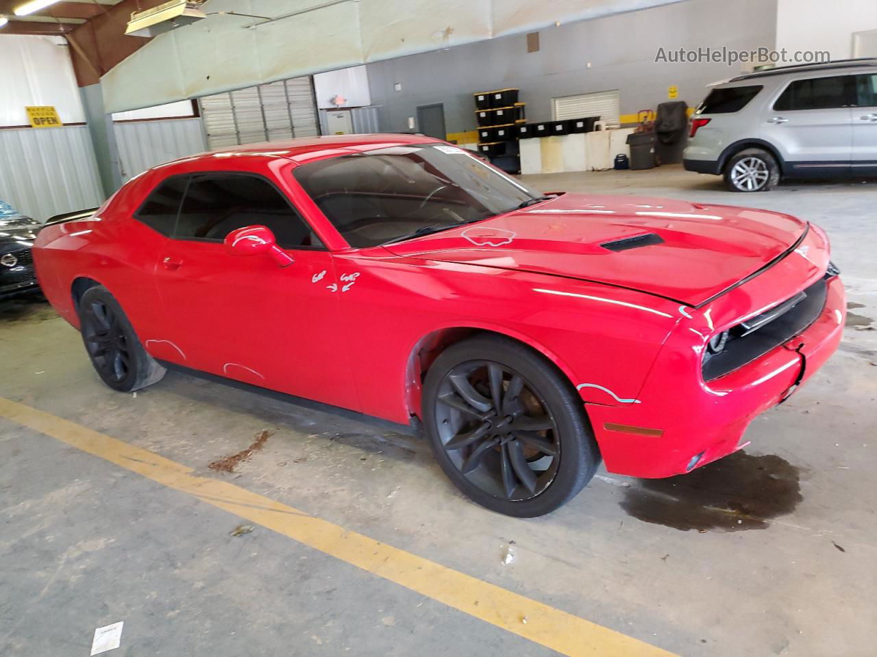 2016 Dodge Challenger Sxt Red vin: 2C3CDZAG7GH177995