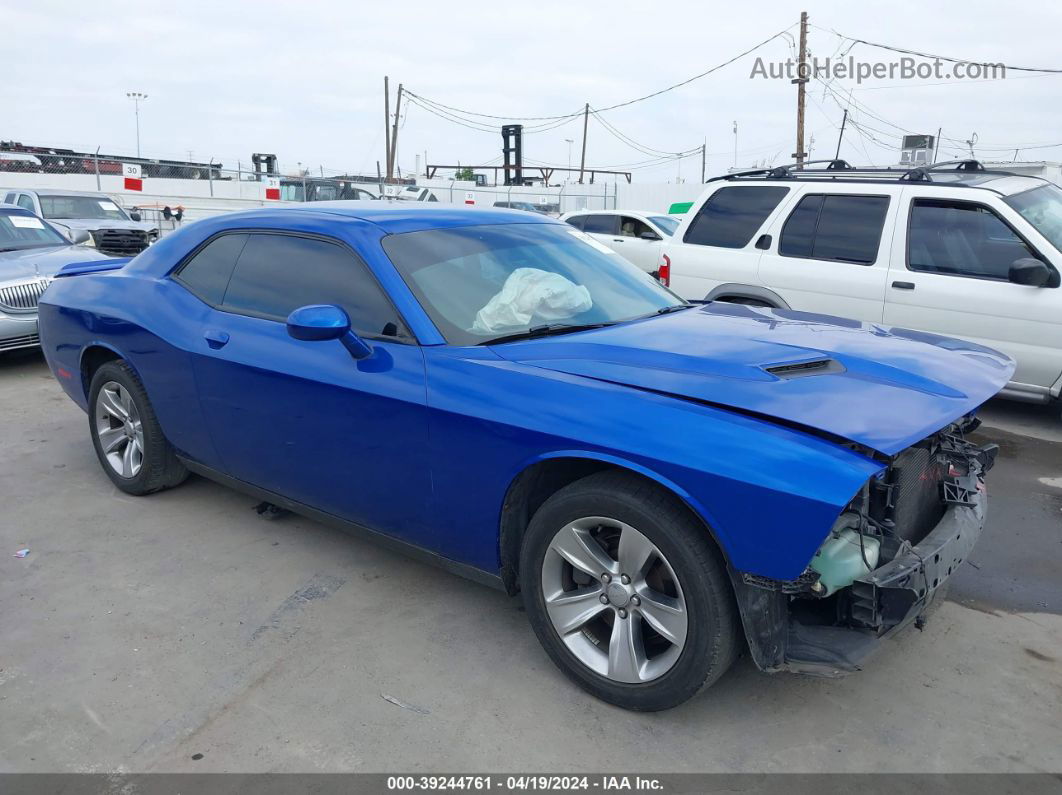 2016 Dodge Challenger Sxt Синий vin: 2C3CDZAG7GH209893