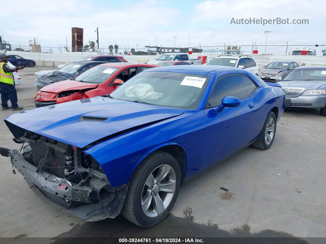 2016 Dodge Challenger Sxt Синий vin: 2C3CDZAG7GH209893