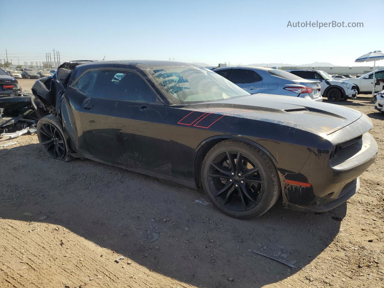 2016 Dodge Challenger Sxt Black vin: 2C3CDZAG7GH290538