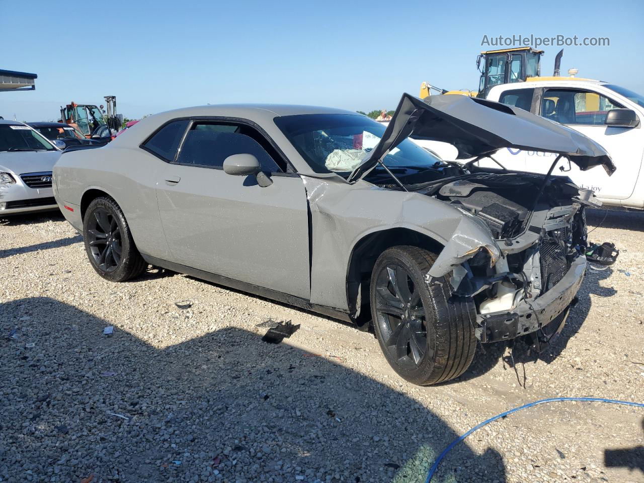 2017 Dodge Challenger Sxt Gray vin: 2C3CDZAG7HH519091