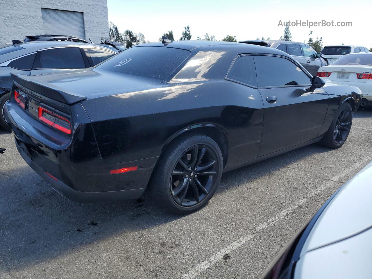 2017 Dodge Challenger Sxt Black vin: 2C3CDZAG7HH536022