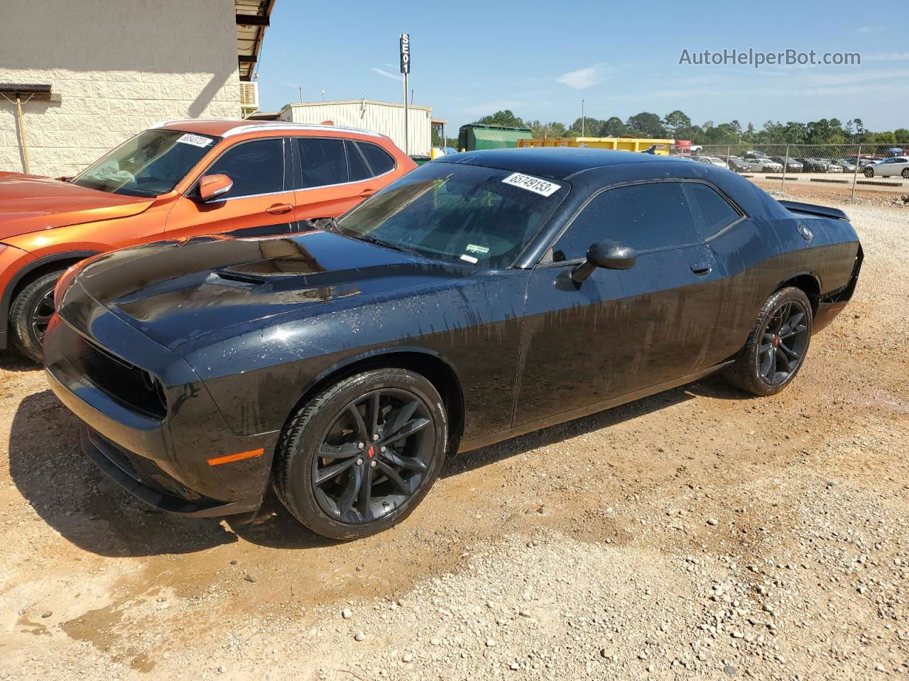 2018 Dodge Challenger Sxt Black vin: 2C3CDZAG7JH171704