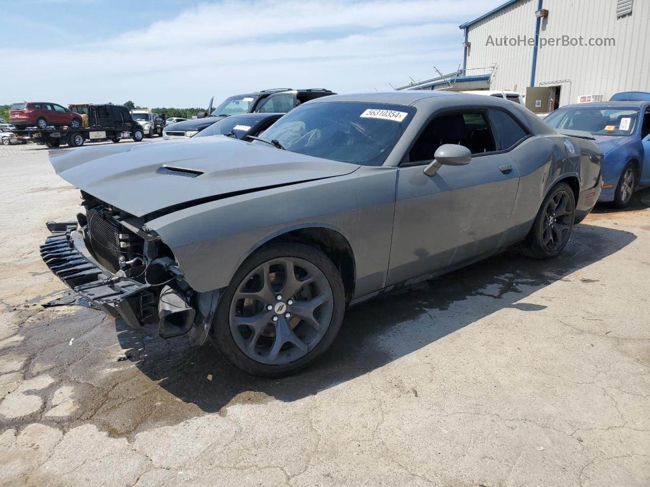 2018 Dodge Challenger Sxt Gray vin: 2C3CDZAG7JH178183