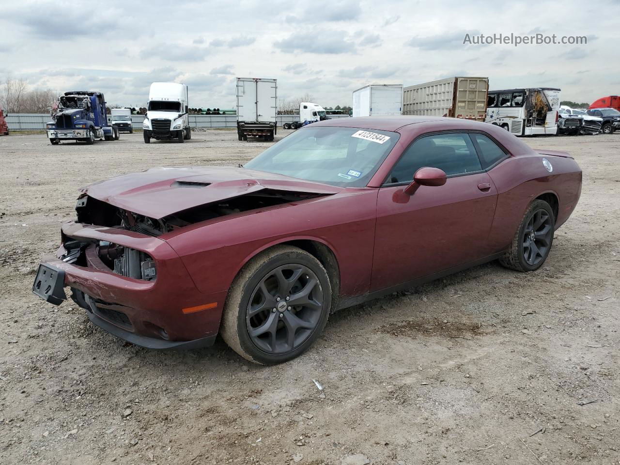 2018 Dodge Challenger Sxt Red vin: 2C3CDZAG7JH183464