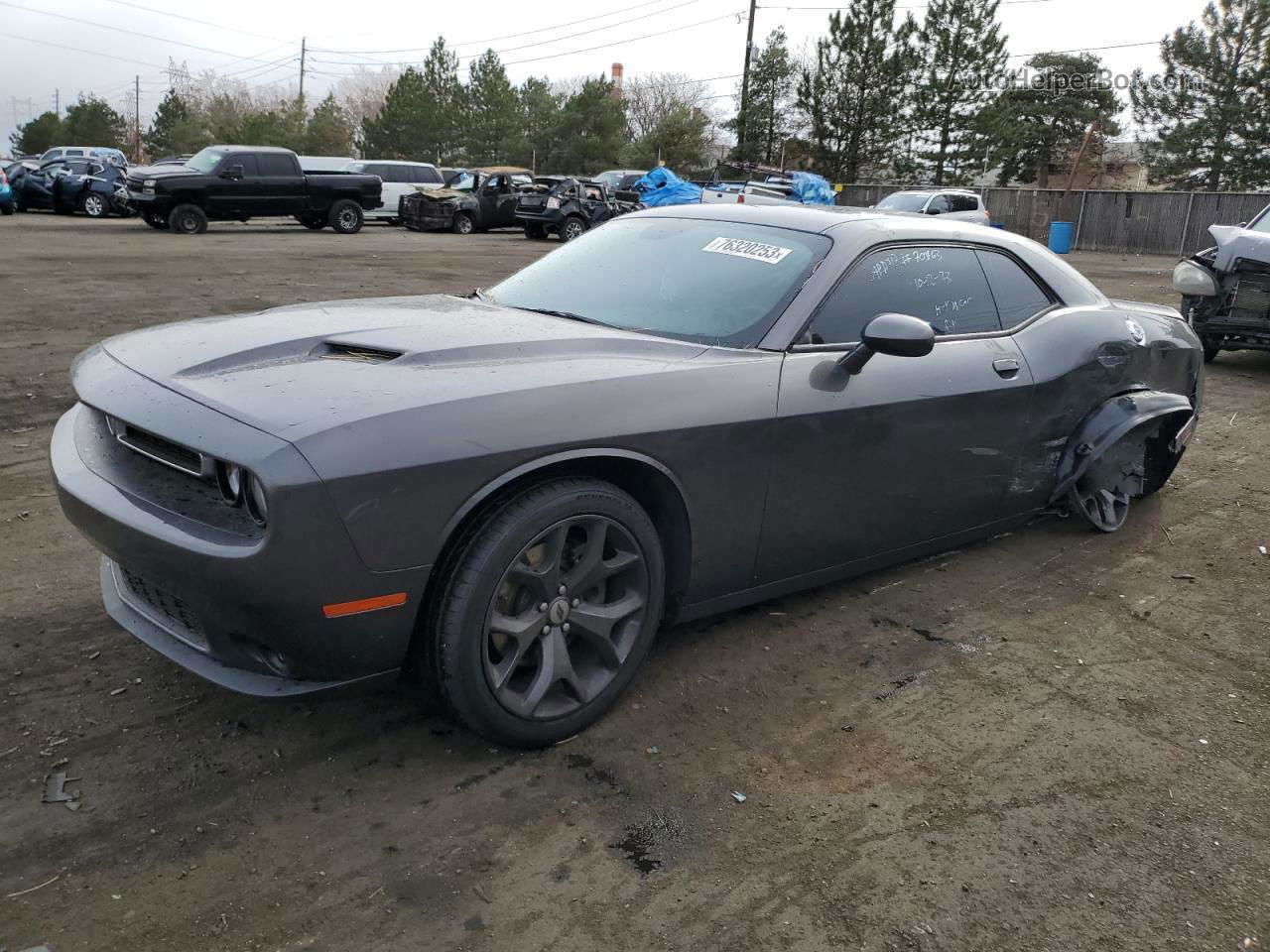 2018 Dodge Challenger Sxt Charcoal vin: 2C3CDZAG7JH183707