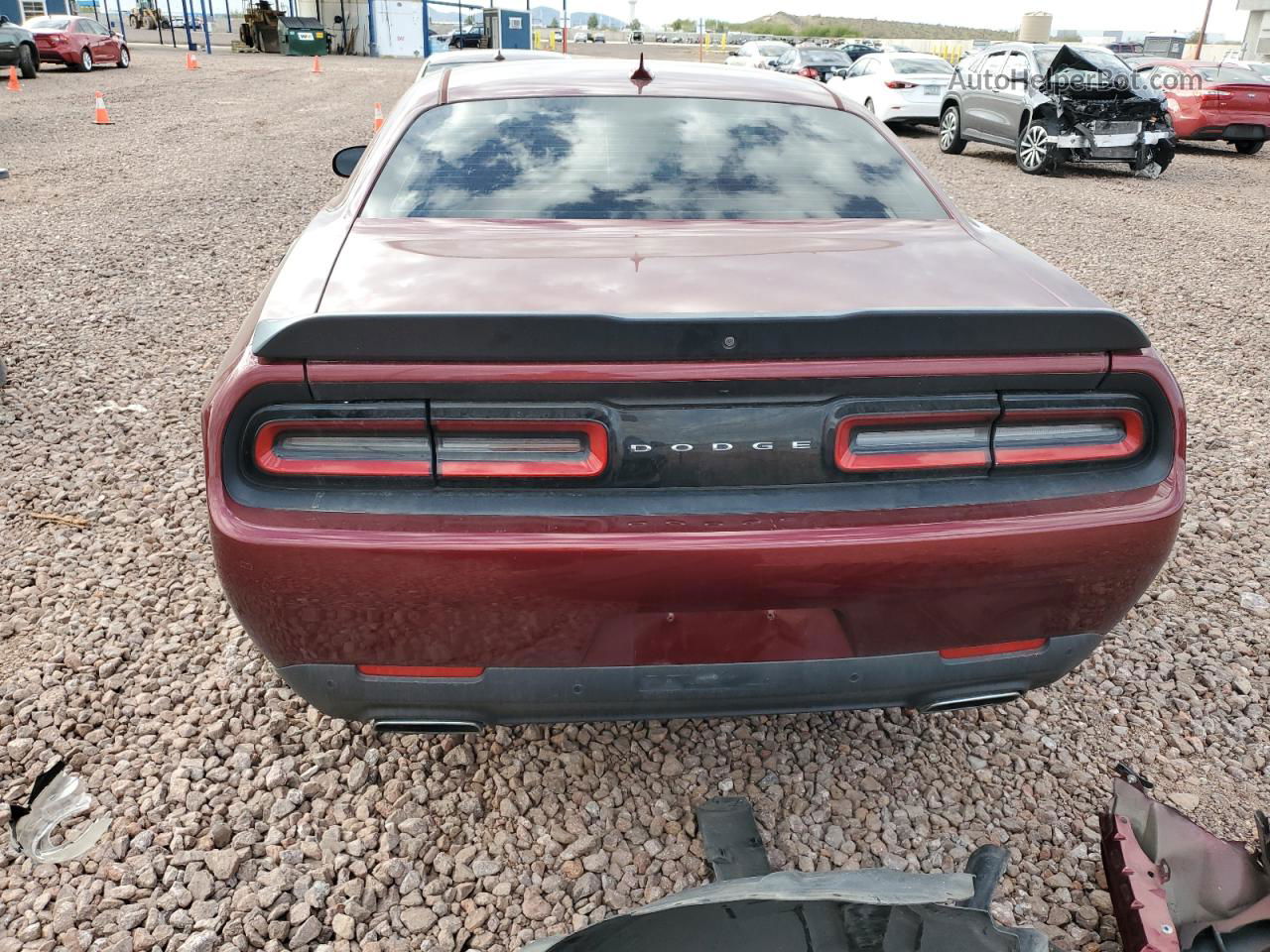 2018 Dodge Challenger Sxt Maroon vin: 2C3CDZAG7JH204958