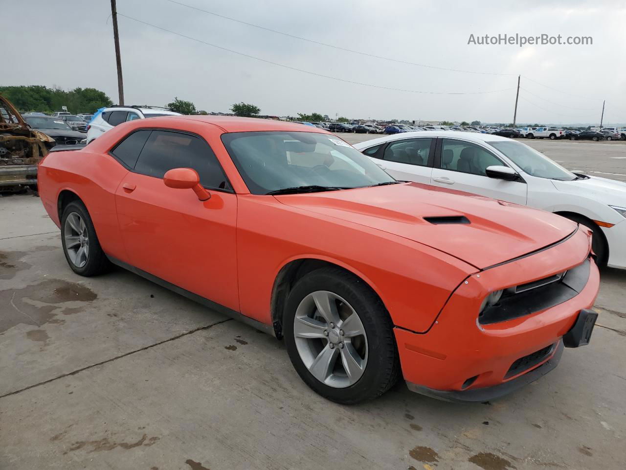 2018 Dodge Challenger Sxt Orange vin: 2C3CDZAG7JH241752