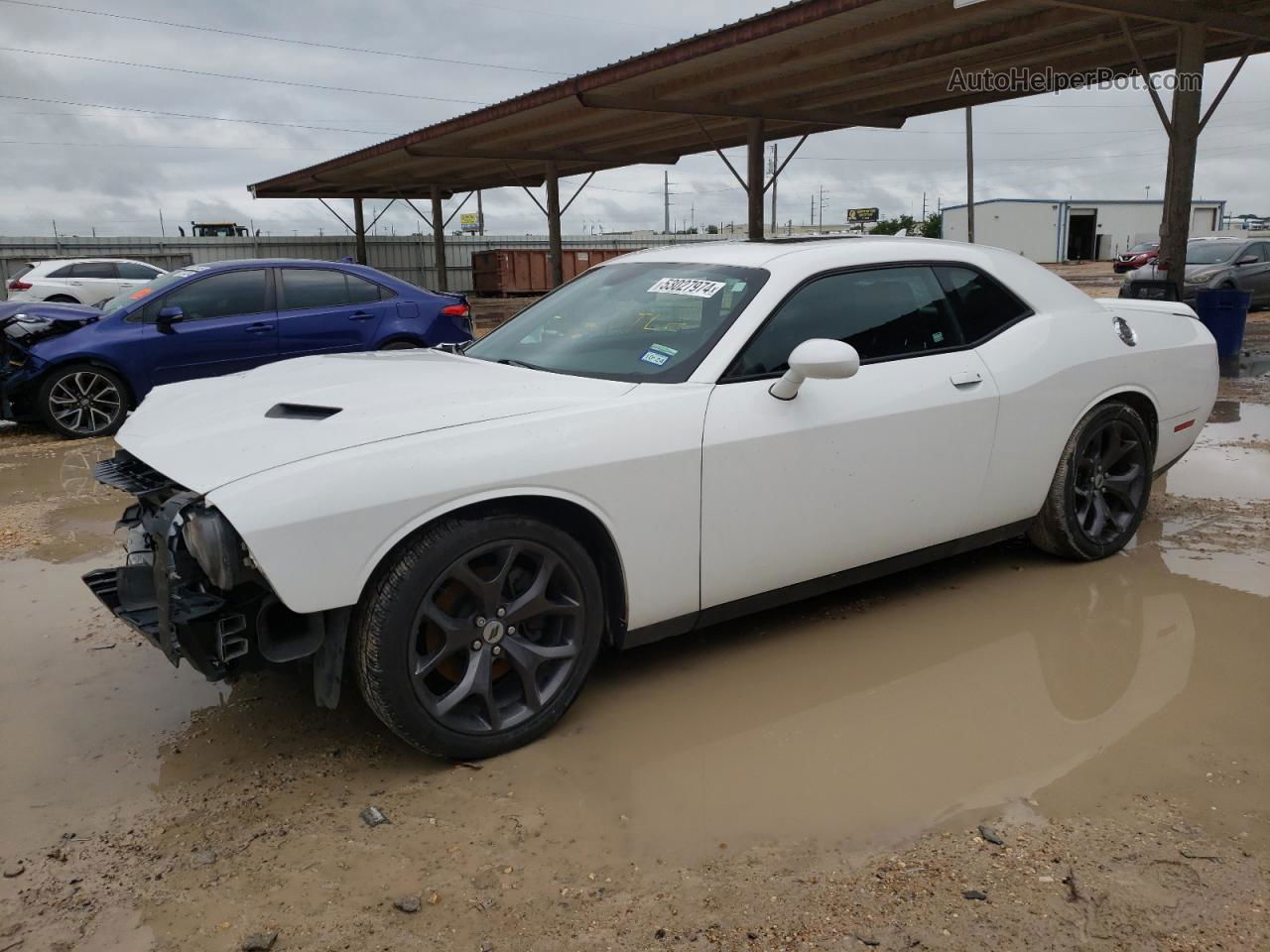 2018 Dodge Challenger Sxt Белый vin: 2C3CDZAG7JH255148