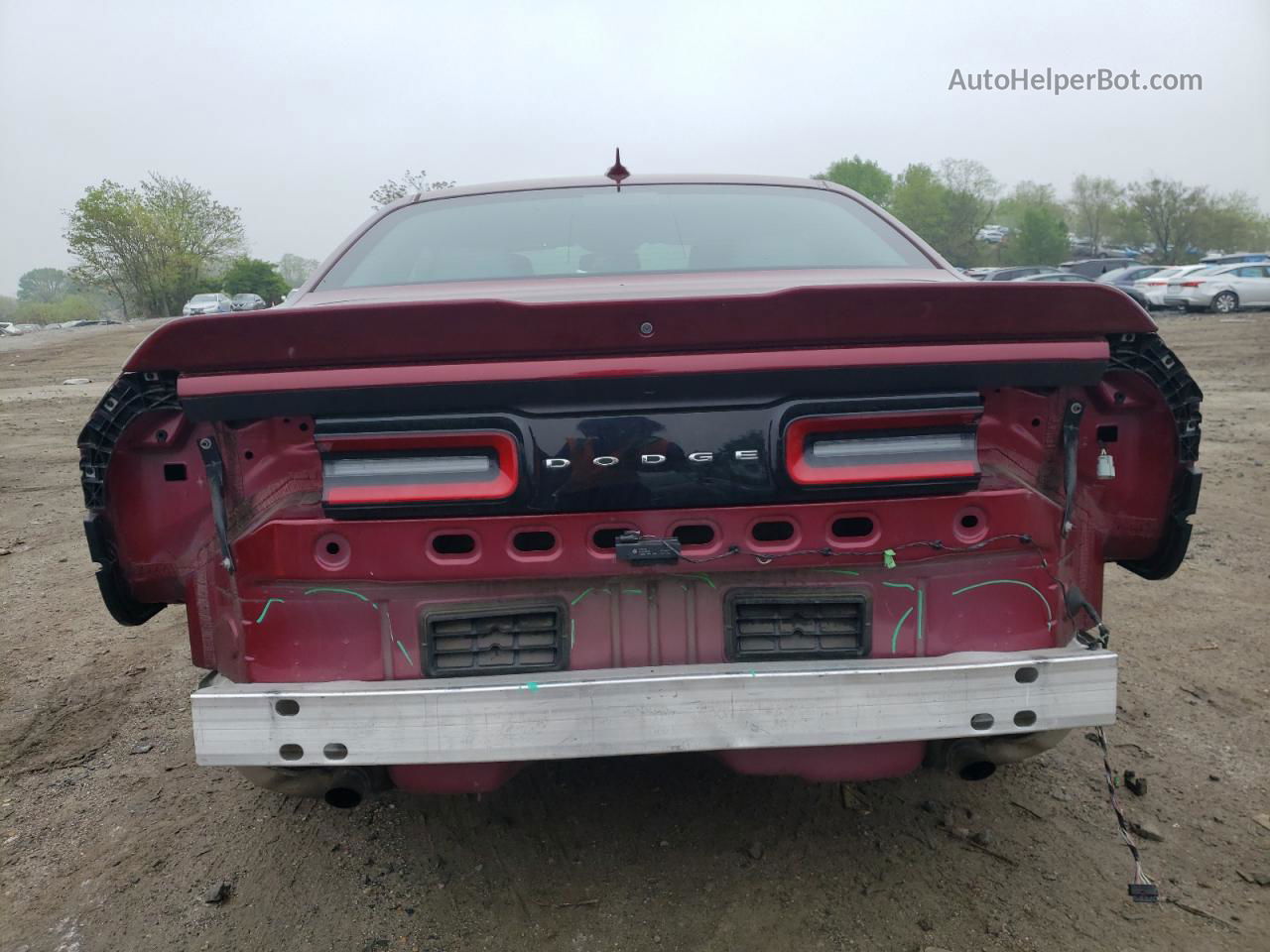 2018 Dodge Challenger Sxt Burgundy vin: 2C3CDZAG7JH258485